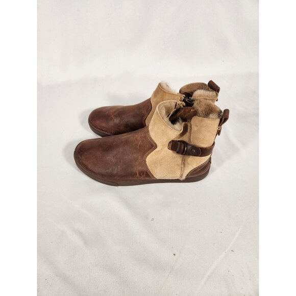 NWOB OluKai Womens Pehuea Hulu Boots Brown Wool Shearling Lined US/8 - Picture 4 of 11